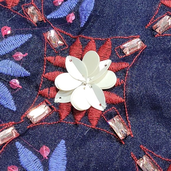 Anthropologie Maeve Mayfair Beaded Mini Skirt - Picture 10 of 10